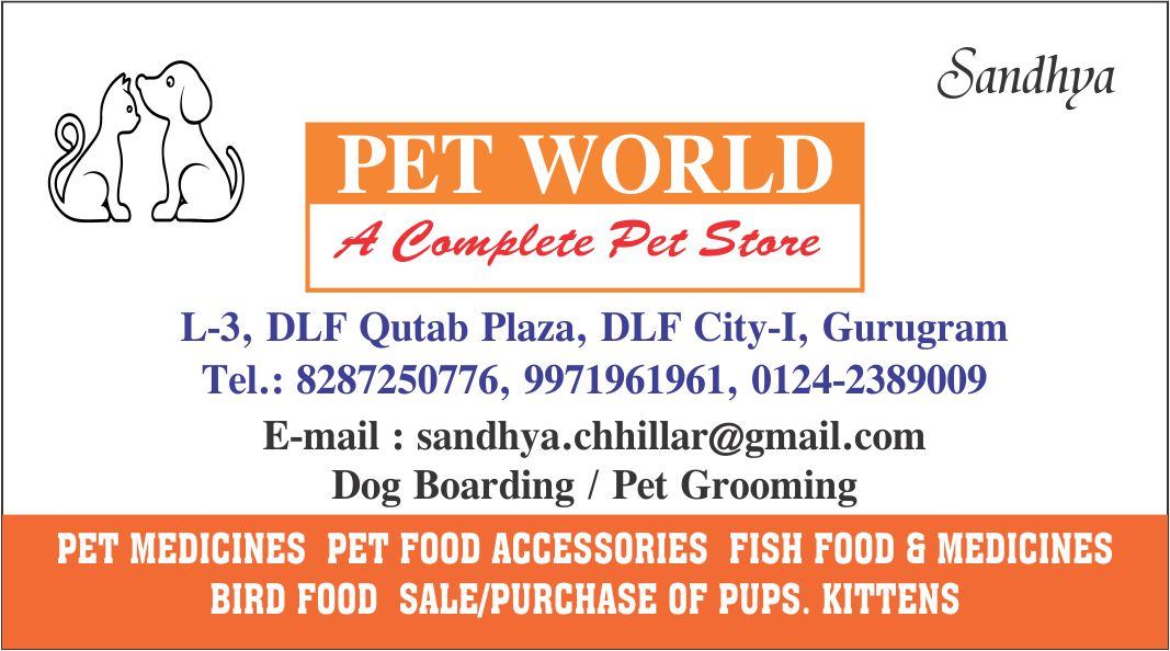 PET WORLD (DLF City 1 Pet Shop)